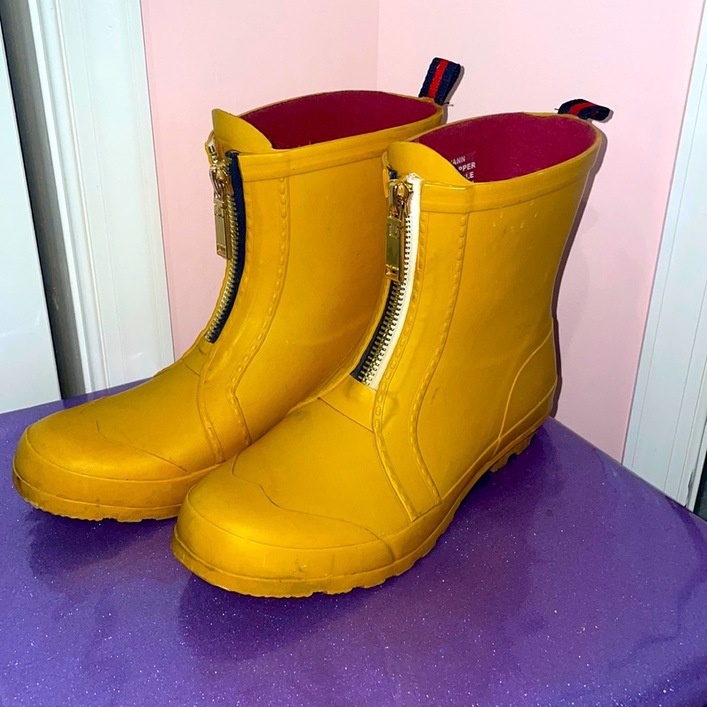 Tommy Hilfiger Yellow Rain Boots
